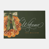 オレンジリース ドアマット (正面)