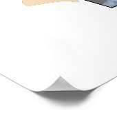 オレンジリーファージツリーアート2つのファミリーツリーポスター ポスター (角)