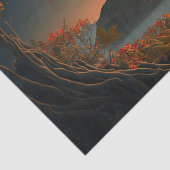 オレンジリーフ付き満月秋ツリーの切り離し 薄葉紙 (詳細)