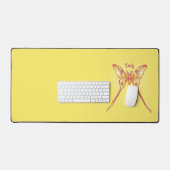 オレンジルナモスアートカラフル – 昆虫アート デスクマット (キーボード&マウス)