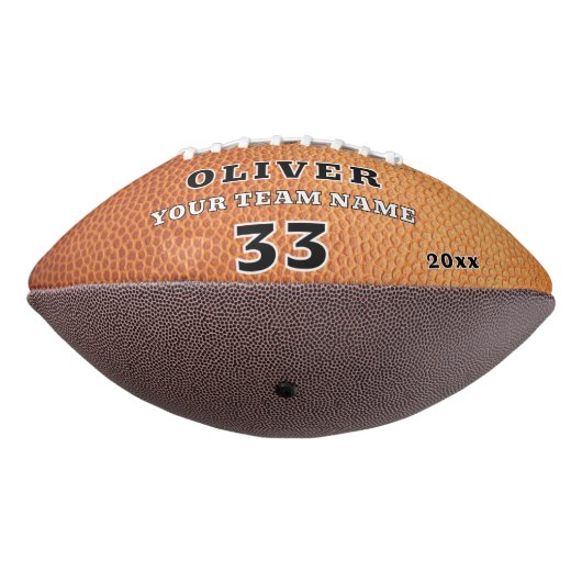 オレンジレザープリントチームプレーヤー番号写真 アメリカンフットボール (回転270)