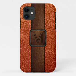 オレンジレザールブラウンラベル iPhone 11 ケース