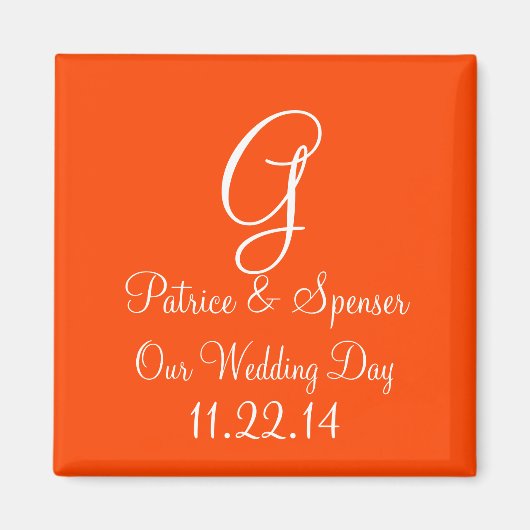 オレンジレッドのハイエンドマッチングカラーを優先 マグネット (正面)