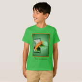 オレンジレッドエフトサラマンダーパーソナライズされた Tシャツ (正面フル)