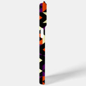 オレンジレッドオレンジパープルブラックアートパターン Case-Mate iPhoneケース (裏面 / 右)