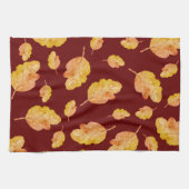オレンジレッドコージー秋紅葉 キッチンタオル (横)