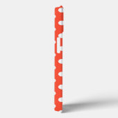 オレンジレッドテラコッタ水玉模様 Case-Mate iPhoneケース (裏面 / 右)