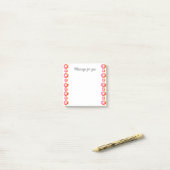 オレンジレッドフラワー ポストイット (デスク上)