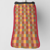 オレンジレッドブラウンプライド ゴルフヘッドカバー (回転90)