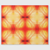オレンジレッドベージュイエローイエロー抽象芸術 ラッピングペーパー (フラット)