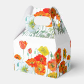 オレンジレッドポピーフローラティーパーティーケーキお願いボックス フェイバーボックス (裏面サイド)