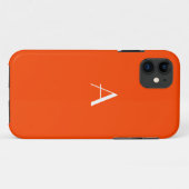 オレンジレッドモノグラムiPhone 5ケース Case-Mate iPhoneケース (裏面(横))