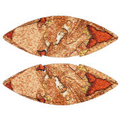 オレンジレッド絵を描火山岩スケッチ アメリカンフットボール (パネル)