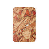 オレンジレッド絵を描火山岩スケッチ バスマット (正面縦)