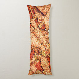 オレンジレッド絵を描火山岩スケッチ ボディピロー