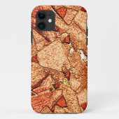 オレンジレッド絵を描火山岩スケッチ Case-Mate iPhoneケース (裏面)