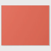 オレンジレッド、パステルカラーミニマリスト ラッピングペーパー (フラット)