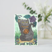 オレンジレディバグ&パープルバラ ポストカード (スタンド正面)