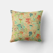 オレンジレトロキノコ クッション (裏面)