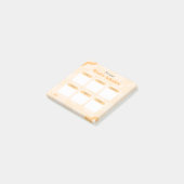 オレンジレトロスタイルパーソナルウィークリープランナー ポストイット (アングル)