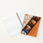 オレンジレトロデイジー4 Photo Horseコラージュ名 ノートブック (内部)