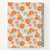 オレンジレトロデイジー4 Photo Horseコラージュ名 ノートブック (裏面)