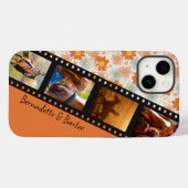オレンジレトロデイジー4 Photo Horseコラージュ名 Case-Mate iPhoneケース (裏面 (横))