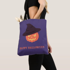 オレンジレトロパンプキンハッピーハローウィン トートバッグ