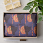 オレンジレトロパンプキンハッピーハローウィン 薄葉紙 (ギフト)