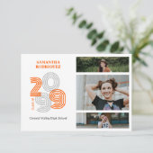 オレンジレトロビッグナンバーズ3-Photo卒業 招待状 (スタンド正面)