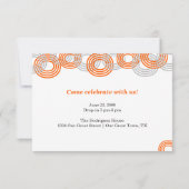 オレンジレトロビッグナンバーズ3-Photo卒業 招待状 (裏面)