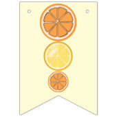 オレンジレモンカクテルジュイスパーティー バンティングフラッグ (第1の旗)