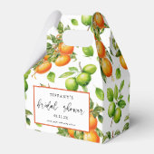 オレンジレモンシトラスブライダルシャワーサンキュー フェイバーボックス (正面サイド)