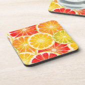 オレンジレモンフルーツコースター | Fruit Coaster Set コースター (左側)