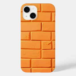 オレンジレンガ柄iPhoneケース大胆なスタイル Case-Mate iPhone 14ケース
