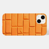 オレンジレンガ柄iPhoneケース大胆なスタイル Case-Mate iPhoneケース (裏面 (横))