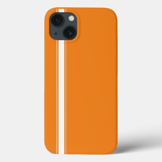 オレンジレーシングストライプ Case-Mate iPhoneケース (裏面)
