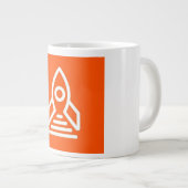 オレンジロケットマグ ジャンボコーヒーマグカップ (正面右)
