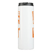 オレンジロゴサーマルタンブラー狩りを持つ女性 タンブラー (裏面)