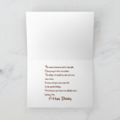 オレンジロボット誕生日 カード (内部)