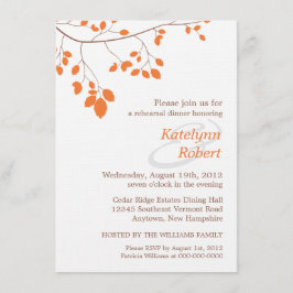 オレンジロマンスリハーサルディナー招待状 招待状