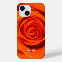 オレンジローズのスマホケース iPhone 15ケース