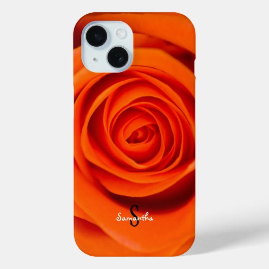 オレンジローズのスマホケース Case-Mate iPhoneケース (裏面)