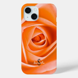 オレンジローズのスマホケース iPhone 15ケース
