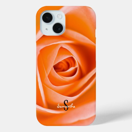 オレンジローズのスマホケース Case-Mate iPhoneケース (裏面)