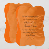 オレンジローズの結婚式招待状 招待状 (正面/裏面)