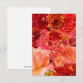オレンジローズコラージュ ノートカード (正面/裏面)