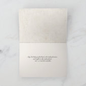 オレンジローズブーケオンブック悔やみや弔慰 カード (内部)