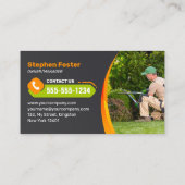 オレンジローンサービス造園モウィングガーデン気に 名刺 (裏面)