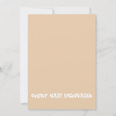 オレンジワイルドウエストウェスタンパーティの招待状 招待状 (裏面)